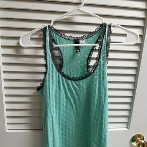 Bluegreen racerback tank top size 8